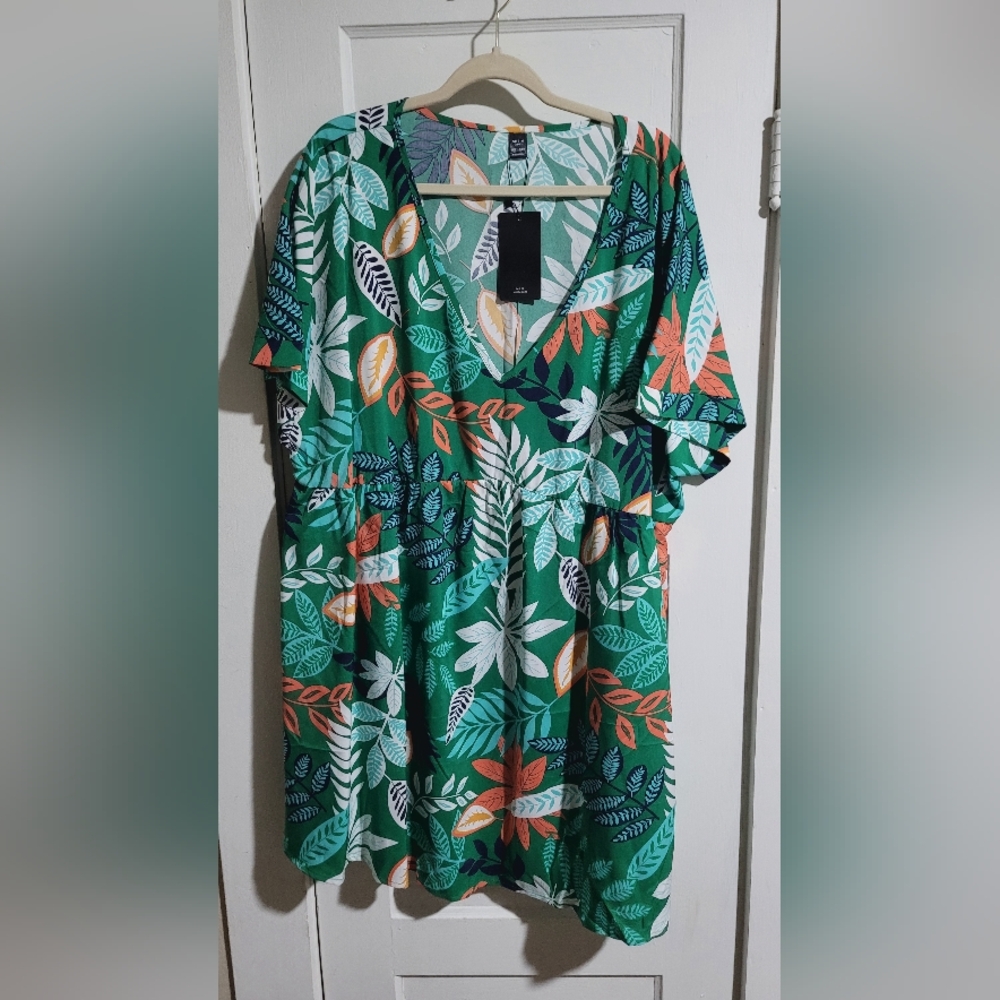 Floral Green Dress